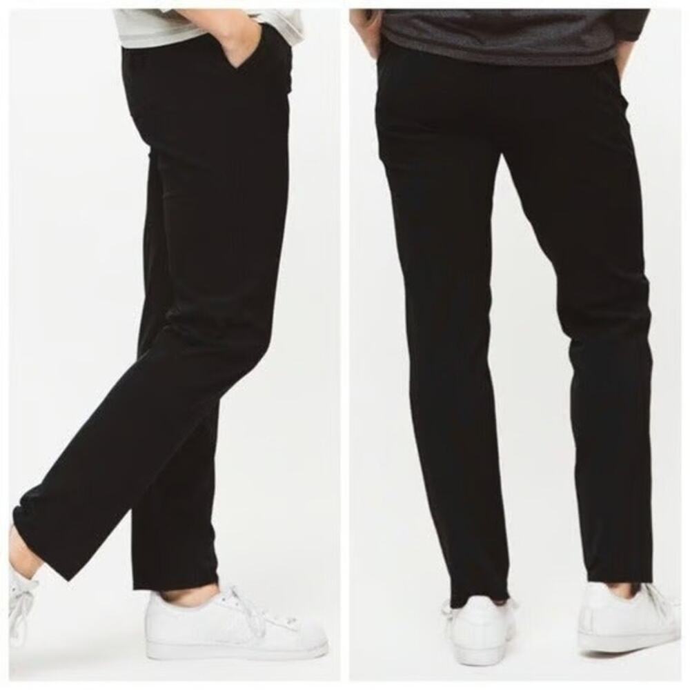 FORAY GOLF Women's Black Core Original Slim Straight Activewear Pants Size 2